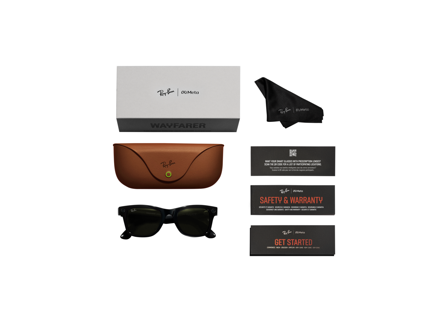 Ray-Ban | Meta Wayfarer Shiny Black - Gen 1