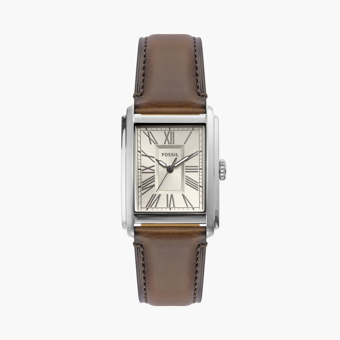 Carraway 30 mm Cream Dial Leather Analog Watch For Men - FS6012I