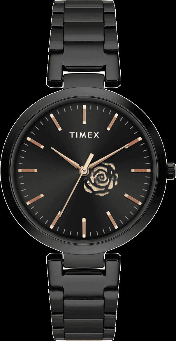 TIMEX ANALOG BLACK DIAL WOMEN'S WATCH-TW000X225