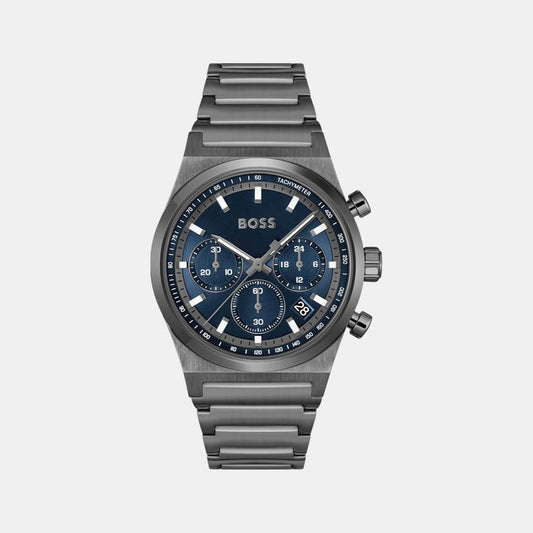 Candor Chrono Men Quartz Blue Dial Chronograph Stainless Steel Watch 1514223