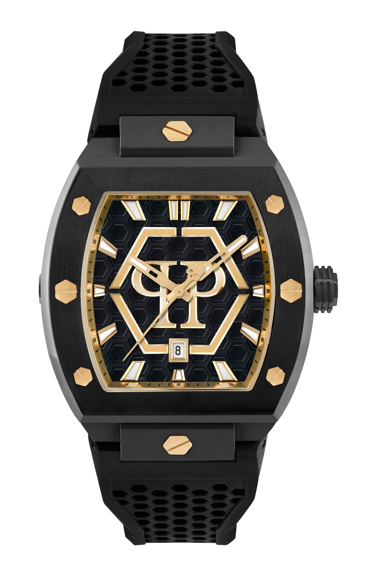 Philipp Plein Black Tonneau Dial Quartz Analog Men Watch