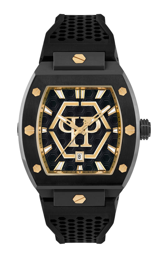Philipp Plein Black Tonneau Dial Quartz Analog Men Watch