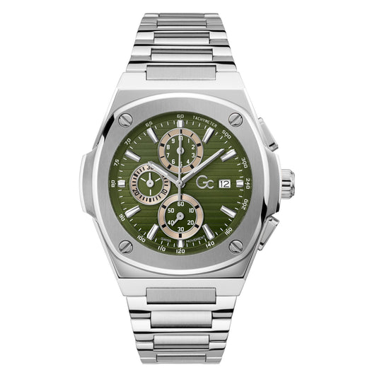 Gc Green Square Quartz Men Watch