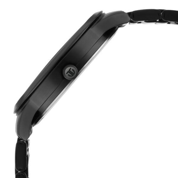 Titan Minimals Quartz Analog with Date Black Dial Black Metal Strap Watch For Men