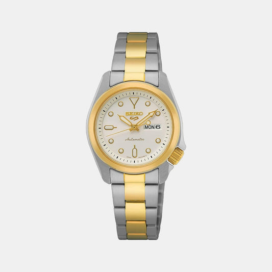5 Sports Women Automatic Silver Dial Analog Stainless Steel Watch SRE004K1