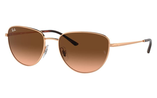 Ray Ban RB 3740I 9202A5 56 Rose Gold Sunglass Eyewear