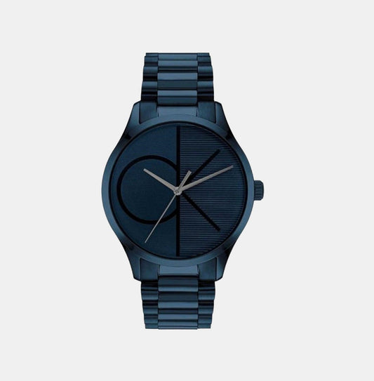 Ck Iconic Unisex Quartz Blue Dial Analog Stainless Steel Watch 25200166