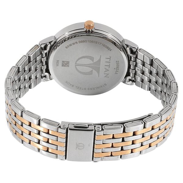 Titan Workwear Anthracite Dial Quartz Multifunction Stainless Steel Strap watch for Women