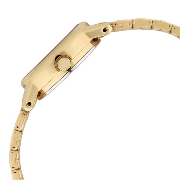 Titan Quartz Analog White Dial Golden Metal Strap Watch For Women