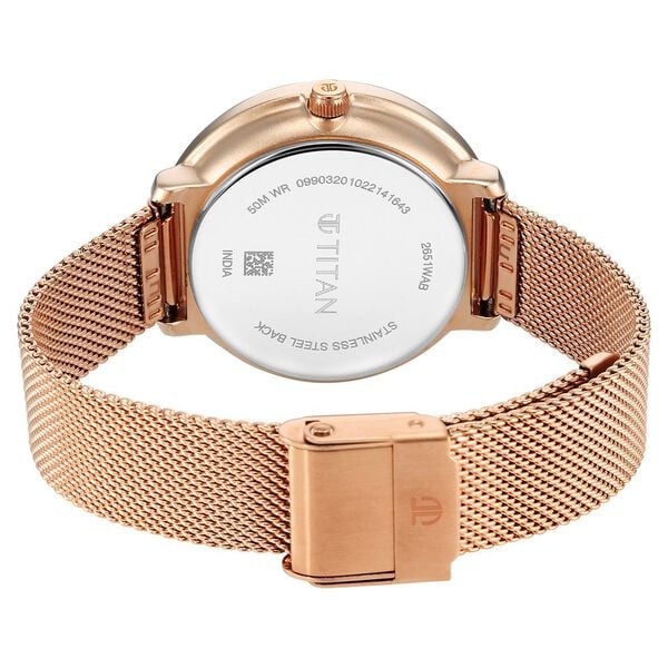 Titan Neo Quartz Multifunction Green Dial Stainless Steel Strap Watch for Women