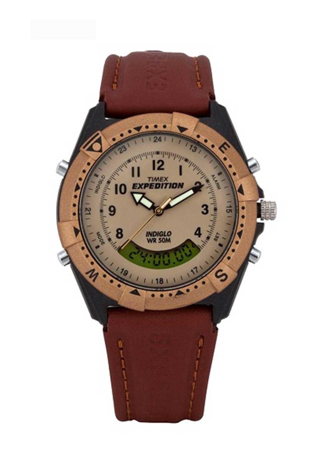 Timex Expedition Analog-Digital Beige Dial Unisex Wrist Watch - MF13