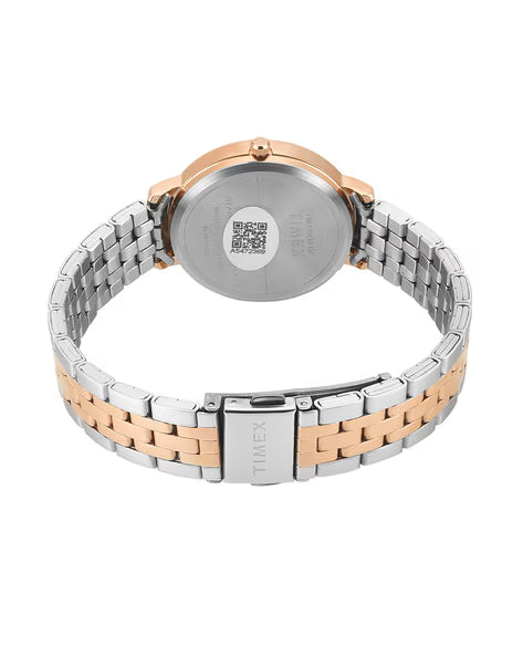 Women Analogue Watch with Push-Button Clasp Closure-TWEL19110