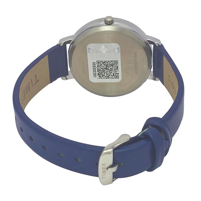 Classics Women Quartz Blue Dial Analog Leather Watch TWEL15818