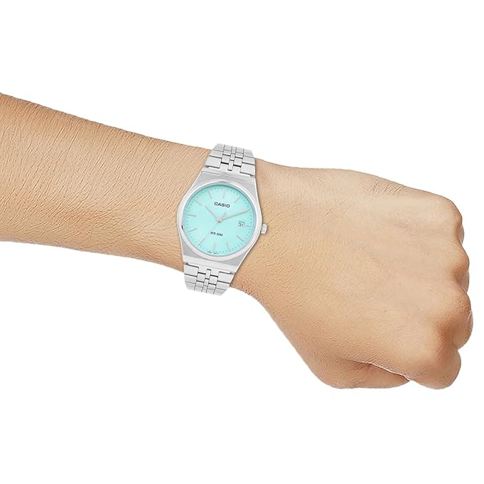 Casio Enticer Men Analog Turquoise Dial Men MTP-B145D-2A1VDF (A2198)