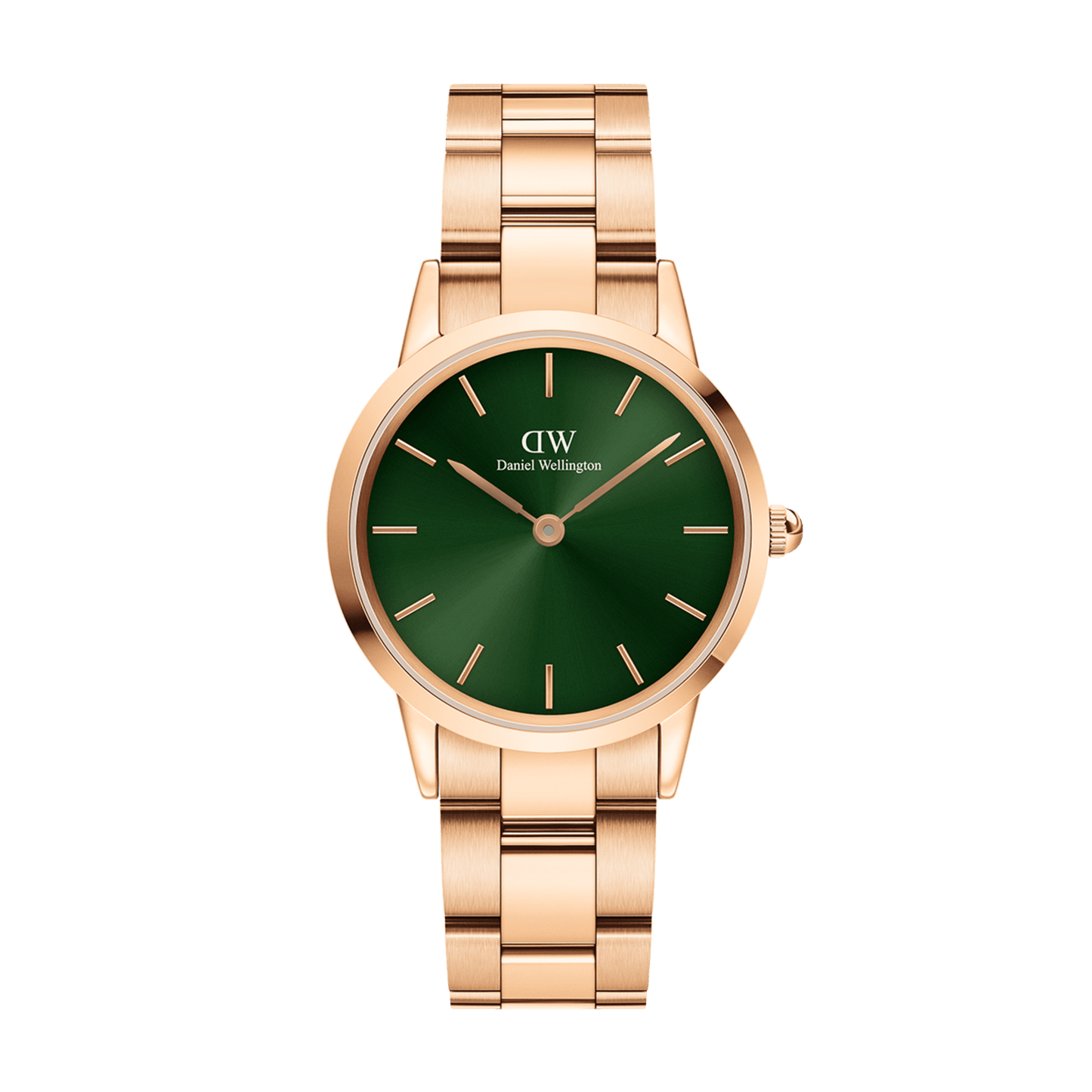 Iconic Link Emerald Green Rose Gold