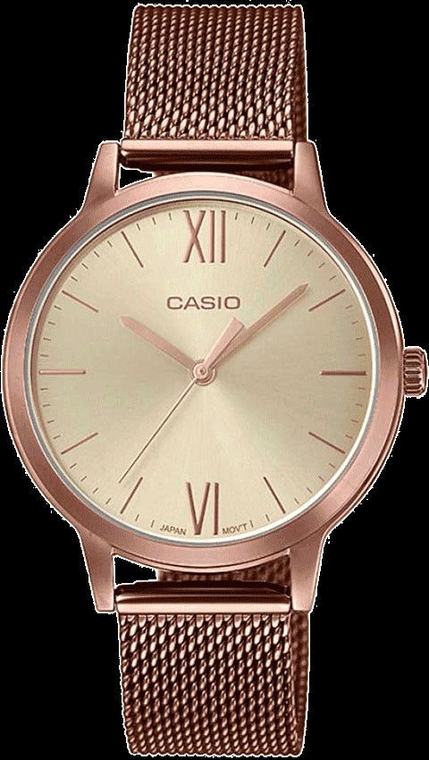 Casio ENTICER LADIES LTP-E157MR-9ADF Rose Gold Analog Watch - A1693