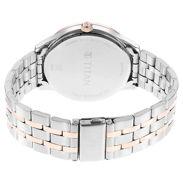 Titan Opulent Blue Dial Quartz Multifunction Stainless Steel Strap watch for Men