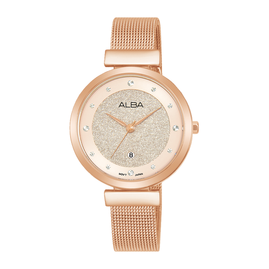 Alba AH7CA0X1 Pink Shimmer Ladies Watch
AH7CA0X1