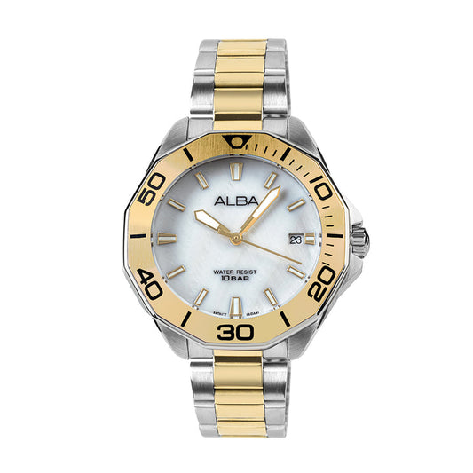 AG8P21X1 Mother of Pearl White Ladies Watch