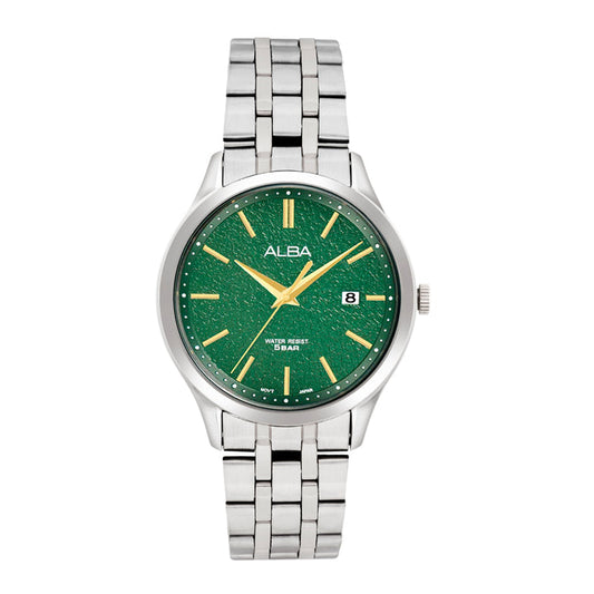 AS9R29X1 Green Marble Dial Watch