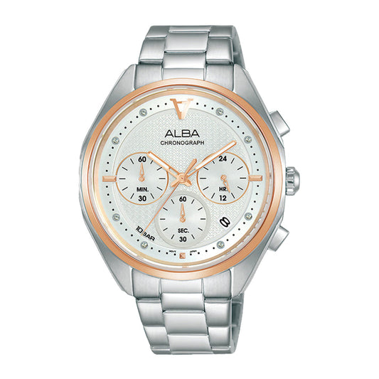 AT3G90X1 Signa Silver Dial Women's Chronograph Watch 38mm