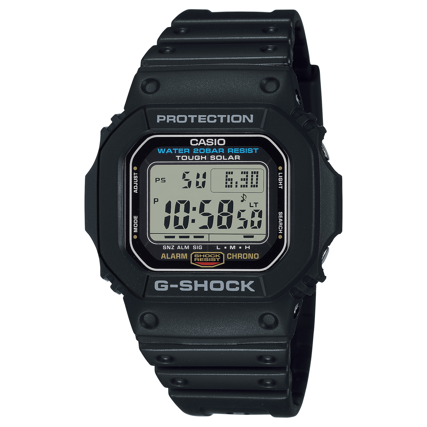 G-Shock Men Quartz Black Dial Digital Resin Watch G1166