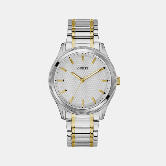 Dex Men Quartz Silver Dial Analog Stainless Steel Watch GW0626G4