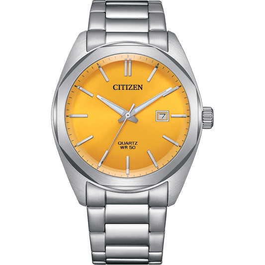 Citizen Quartz Gents Watch Yellow Dial - BI5110-54Z