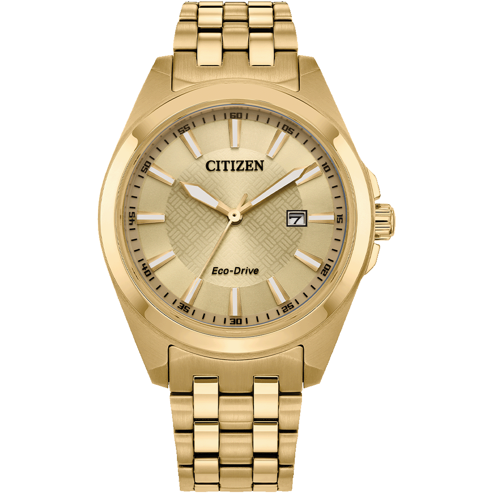 Citizen Men Eco-Drive Gold Dial Classic Peyton Watch - BM7532-54P
