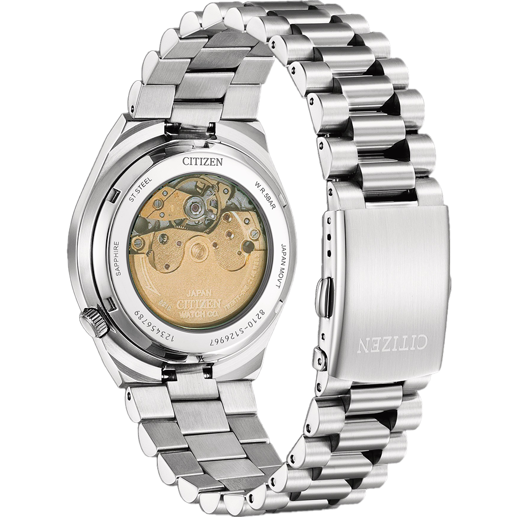 Tsuyosa Men Automatic Yellow Dial Analog Stainless Steel Watch NJ0150-81Z