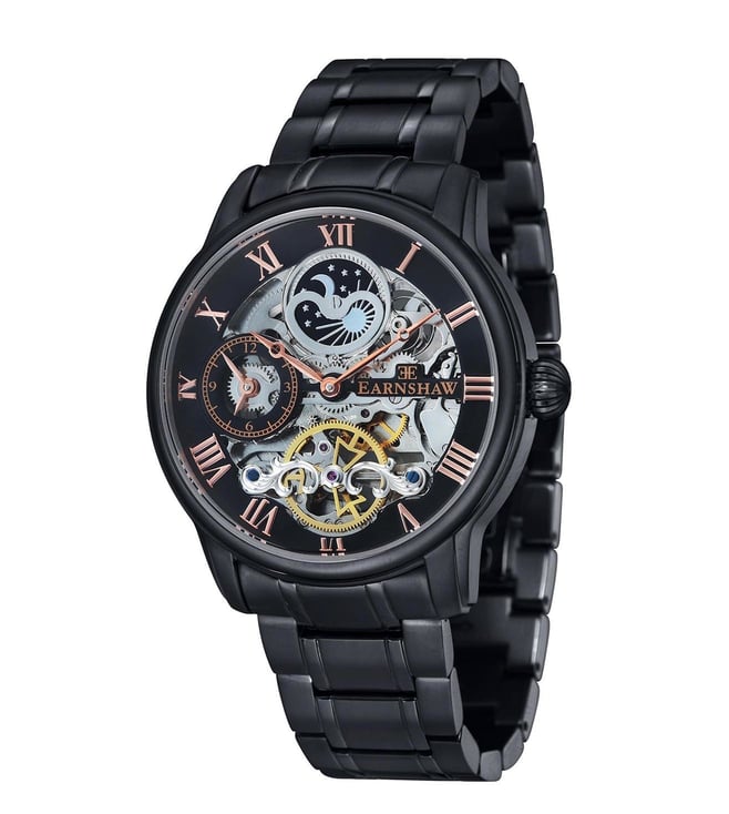 ES-8006-55 Longitude Skeleton Automatic Multifunction Watch for Men