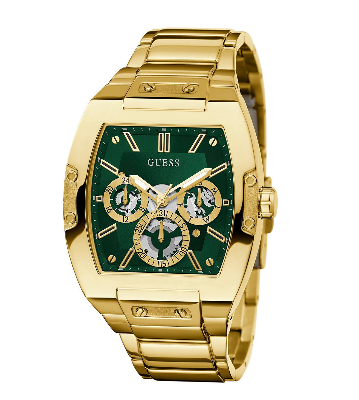 PHOENIX Men Green Rectangle Dial Analog Watch - GW0456G3