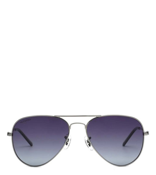 Grey 100% UV Protected Lens Gun Aviator Sunglasses for Men-TH 1573 C3 S