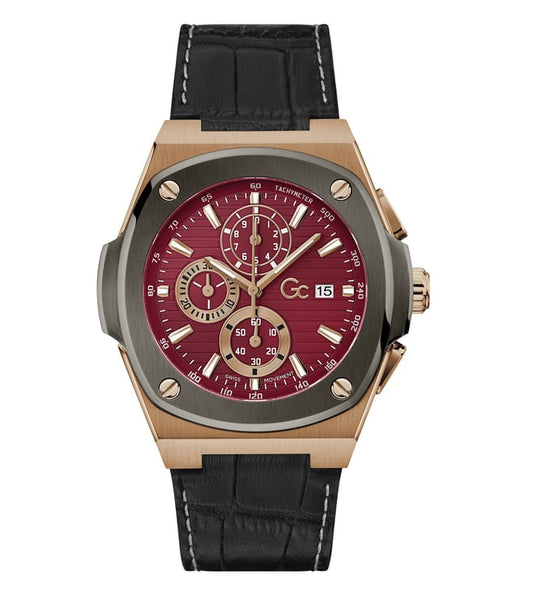 Guess Collection Coussin Shape Red Coussin Dial Analog Men Watch Y99016G3MF