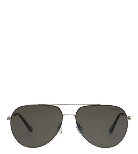 Grey UV Protected Aviator Sunglasses for Men TH 1577PL N C3