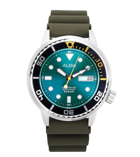 Mechanical Aqua Green Men 43mm Watch Automatic AL4249X1