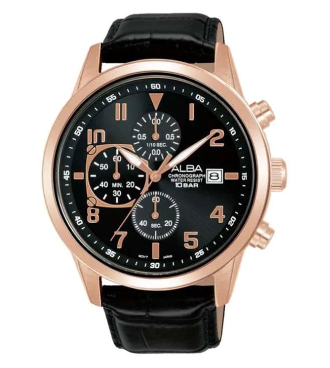 Active Black Men 44mm Watch Quartz AM3A14X1