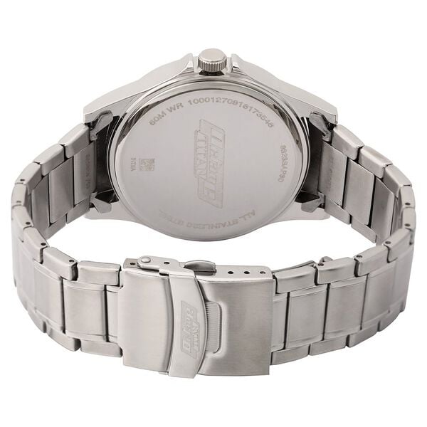 Titan Multifunction Silver Dial Silver Stainless Steel Strap Watch For Men