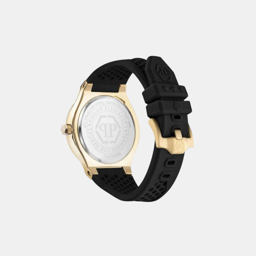 Men Quartz Black Dial Analog Silicone Watch PWUFA0225