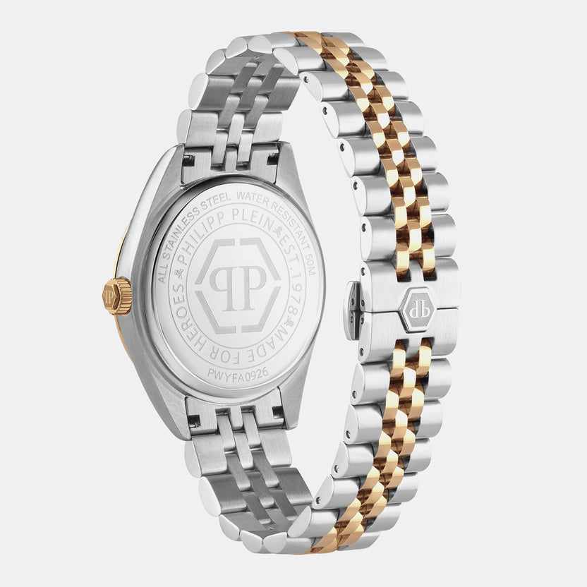 Women Quartz Green Dial Analog Stainless Steel Watch PWYFA0926