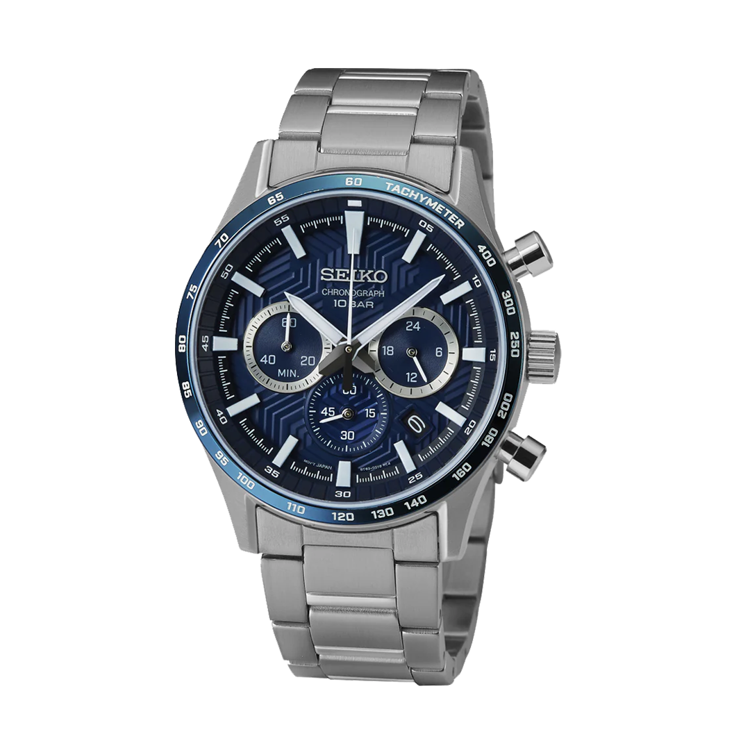 Men’s Chronograph Watch with Three Sub-dials - SSB445P1
