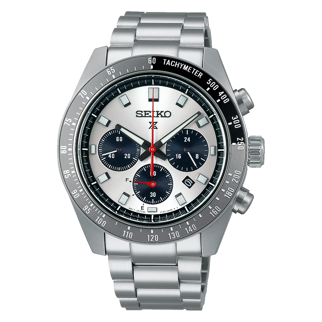 Prospex Men Solar White Dial Chronograph Stainless Steel Watch SSC911P1