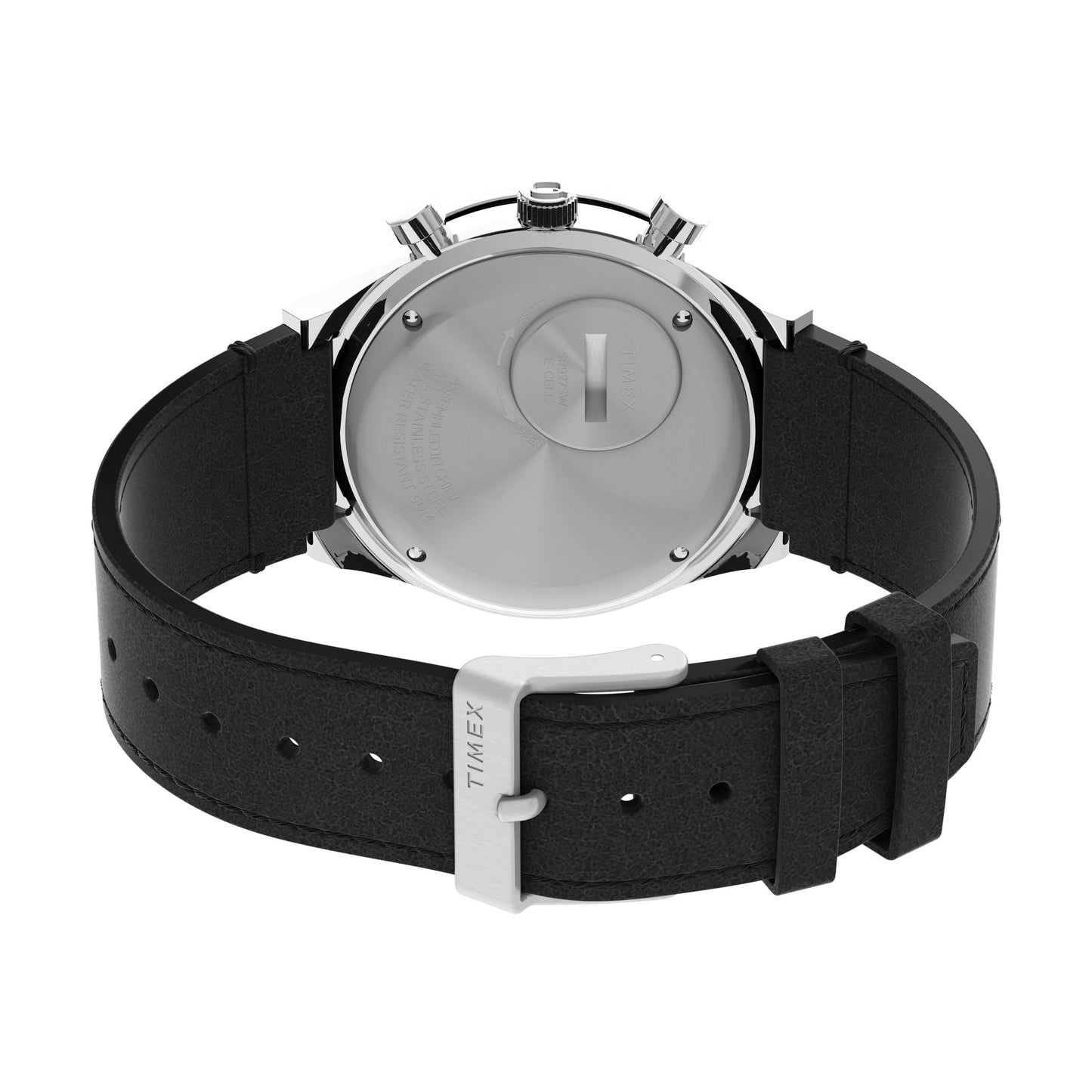 Q Timex Black Round Dial Analog Men's Watch - TW2V42700U9