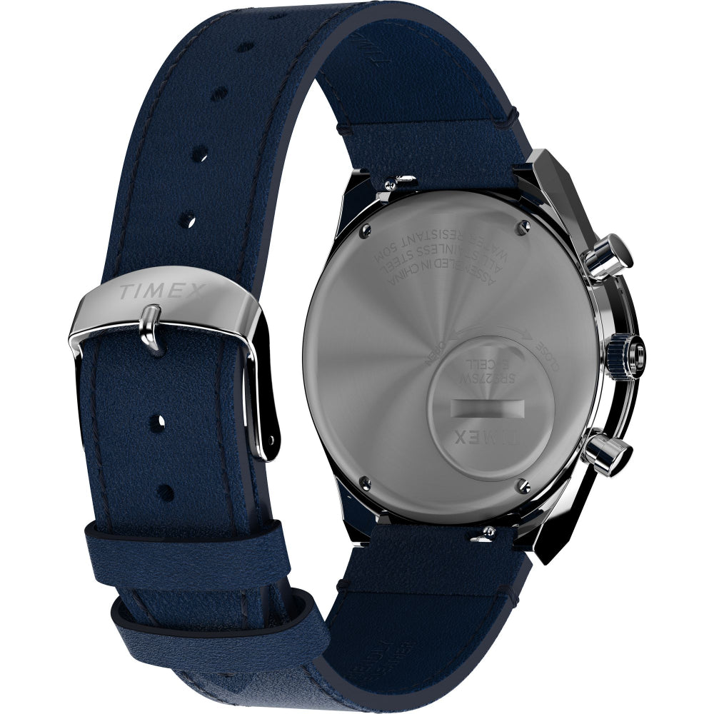 Q Timex Chronograph 40mm Leather Strap Watch TW2W51700UJ