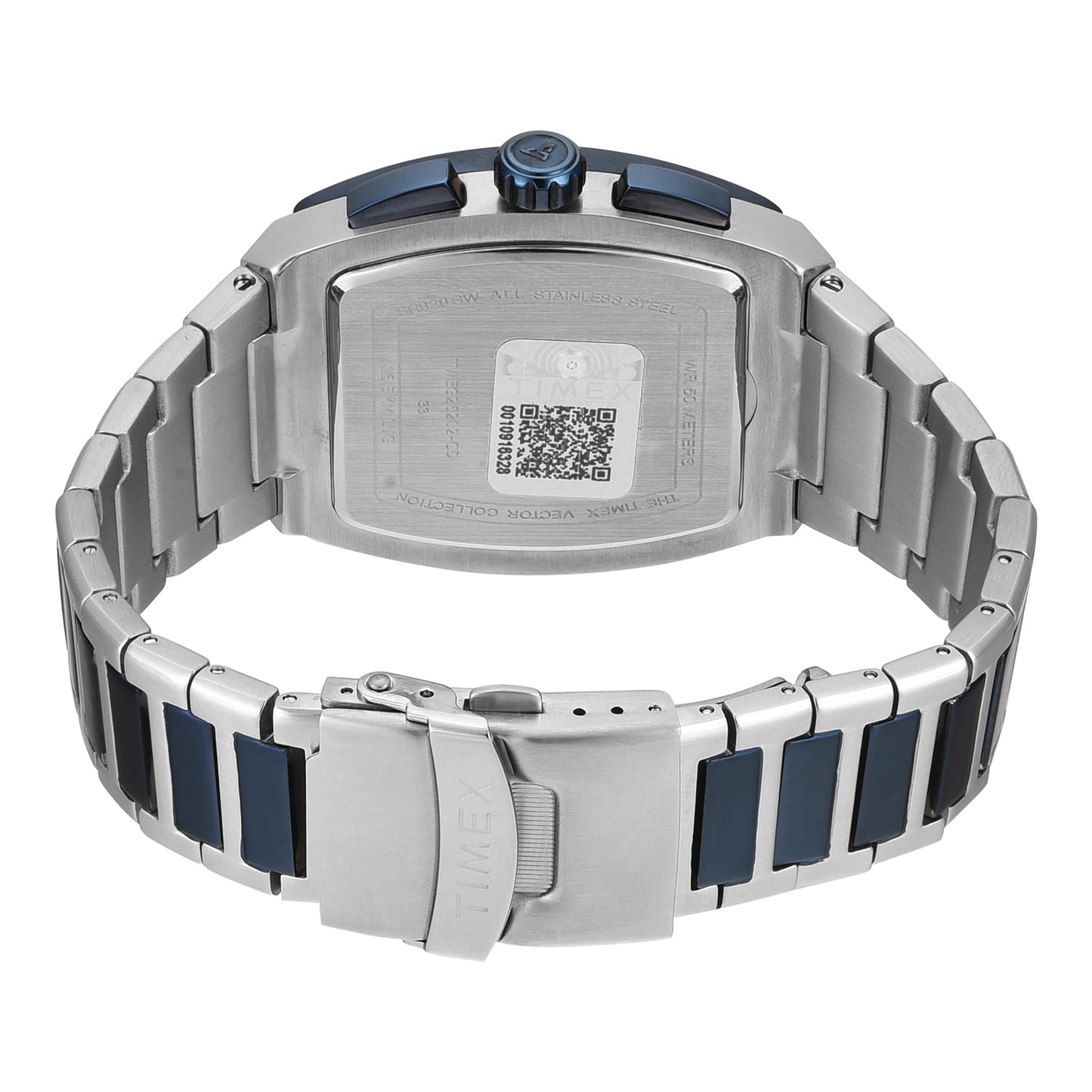 TIMEX Vector Men Blue Rectangle Chronograph Dial Analog Watch - TWEG26202