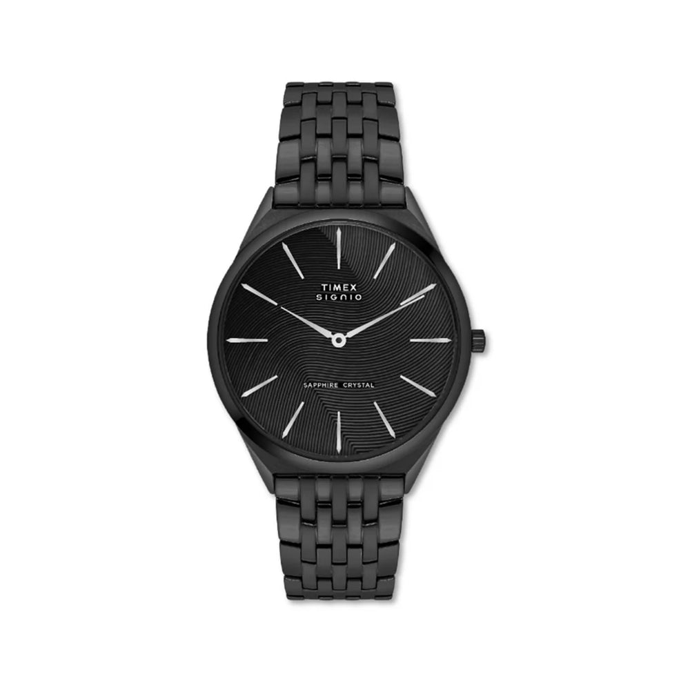 Signio Men Quartz Black Dial Analog Stainless Steel Watch TWEG34201