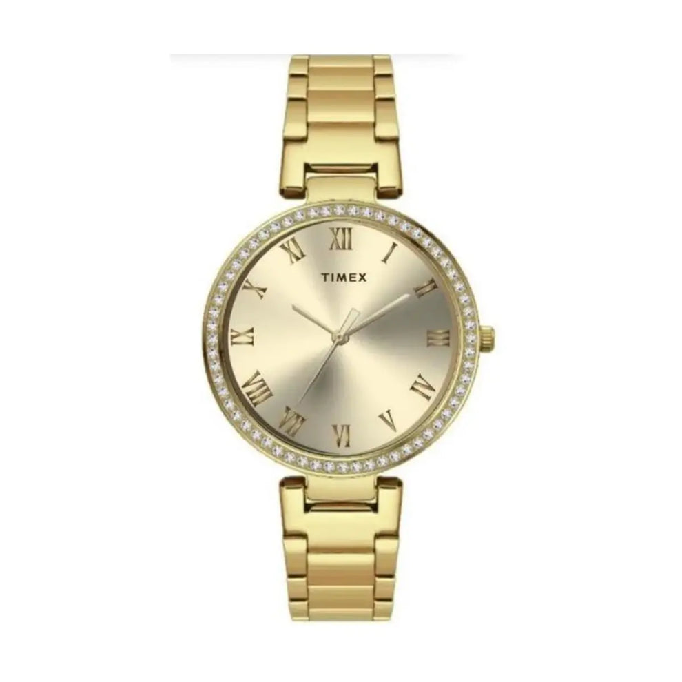 TIMEX Analog Watch for Woman with Round Dial & Water Resistant Women's Wrist Watches