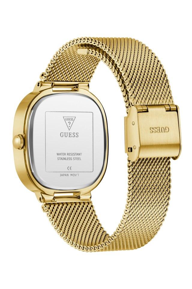 Dress 32 mm Blue Dial Gold Plated Analogue Wrist Watch for Women - GW0354L6