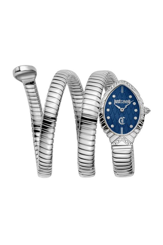 Specchio Snake 22x32 mm Blue Dial Stainless Steel Analogue Wrist Watch for Women - JC1L323M0015