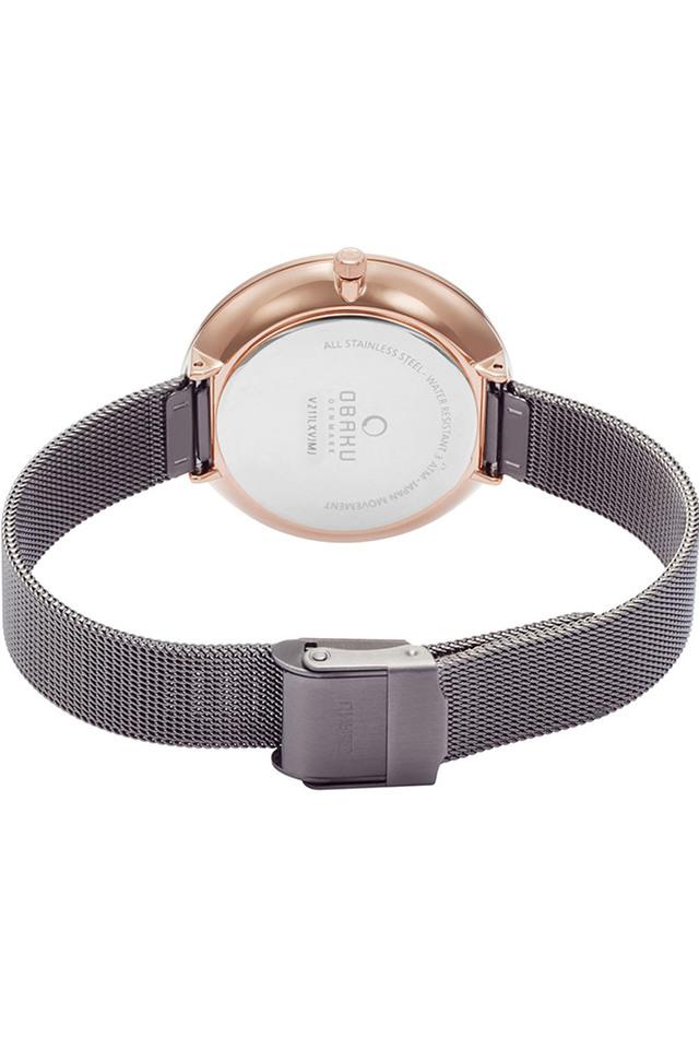 Obaku Denmark
Womens Viol Granite Grey Dial Stainless Steel Analog Watch - V211LXVJMJ